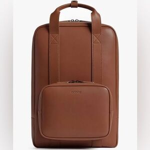 MONOS • metro backpack mahogany vegan leather